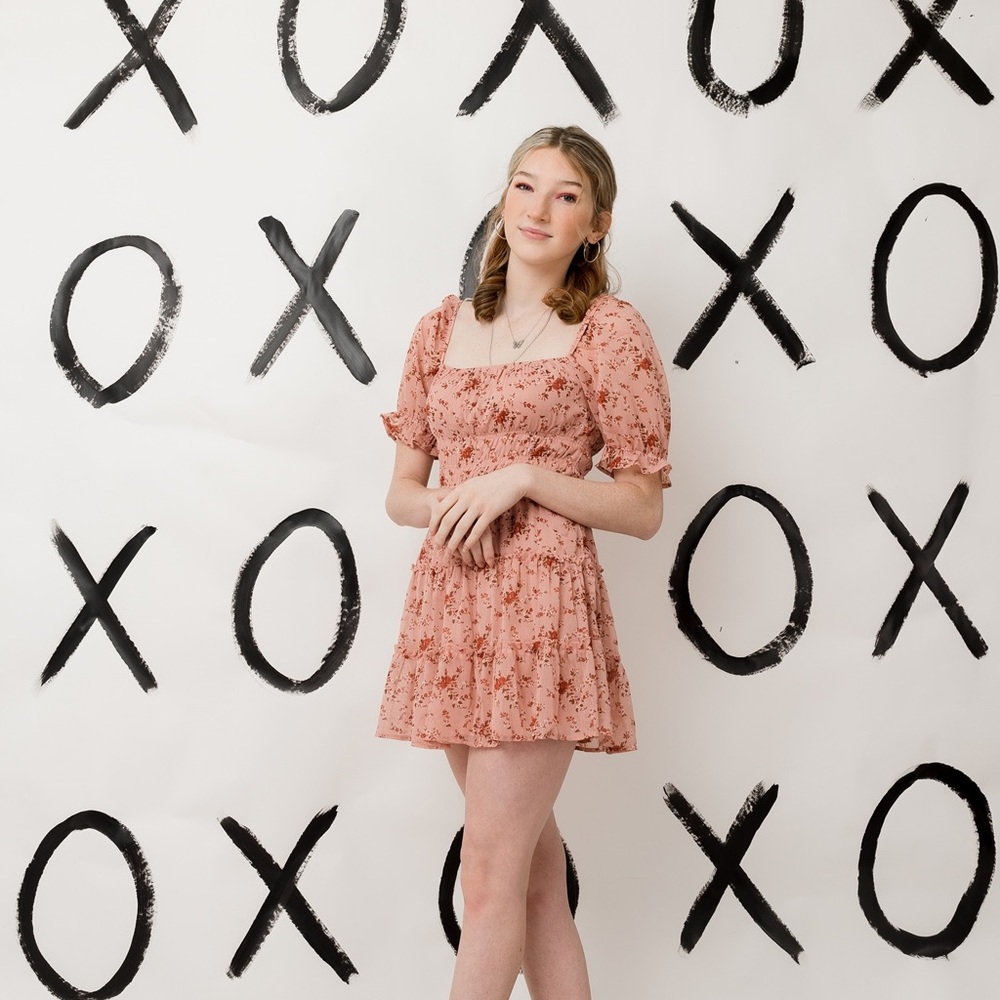 Pink floral trixxi dress